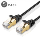 TNP Cat6 Ethernet Patch Cable (10 Feet) - Professional Gold Plated Snagless RJ45 Connector Computer Networking LAN Wire Cord Plug Premium Shielded Twisted Pair (White)