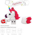 32GB Unicorn USB Flash Drive Pack of 4 Pendrives Kids Pen Drive Student Storage Zip Drive