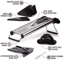 Mandoline Slicer 6 in 1 Razor Sharp Blades - Durable Vegetable Slicer for Home and Professional Use