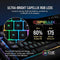 Corsair K55 RGB Gaming Keyboard - Quiet & Satisfying LED Backlit Keys - Media Controls - Wrist Rest Included – Onboard Macro Recording