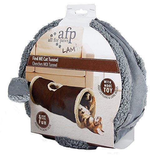 ALL FOR PAWS Crinkle Cat Tunnel Tube Collapsible Play Toy Fun for Rabbits, Kittens, and Dogs