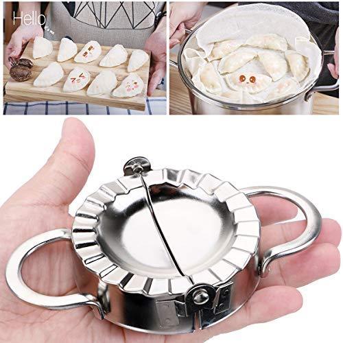 Dumpling Mold - Dumpling Maker/Press Stainless Steel Empanada Press/Pie Ravioli Dumpling Wrappers Maker Kitchen Accessories (3.74" Small) by HOKICHEN