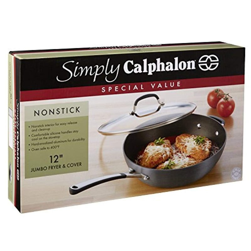 Simply Calphalon Nonstick 12" Jumbo Deep Fry Pan