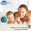 Shower Speaker, 8Gtech IPX5 Waterproof Bluetooth Speaker with 6H Playtime, 5W Big Sound, Built-in Mic, Portable Speaker with Suction Cup & Sturdy Hook, Suit for Bathroom, Hiking, Biking, Pool