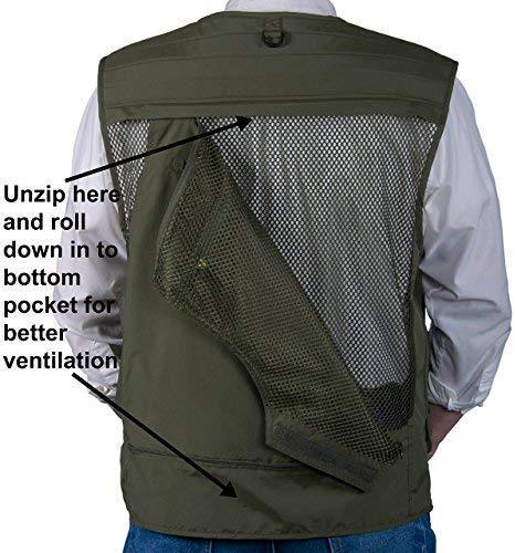 Autumn Ridge Traders Fly Fishing Photography Climbing Vest with 16 Pockets Made with Lightweight Mesh Fabric for Travelers, Sports, Hiking, Bird Watching, River Guide Adventures and Hunting.