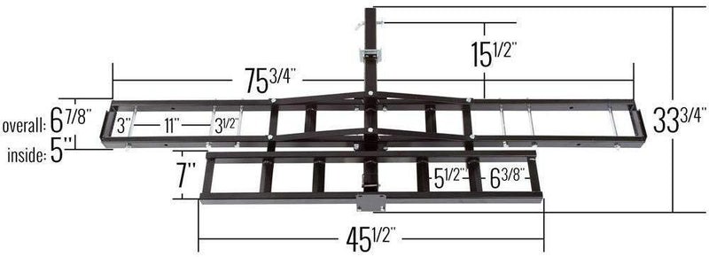 Black Widow MCC-500 SteelMotorcycleCarrier–500lb.Capacity