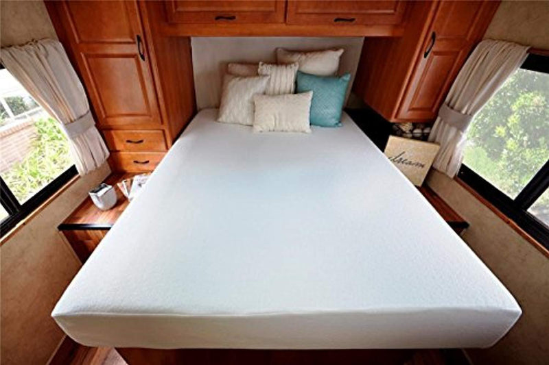 Zinus Deluxe Memory Foam 8 Inch RV / Camper / Trailer / Truck Mattress, Short Queen