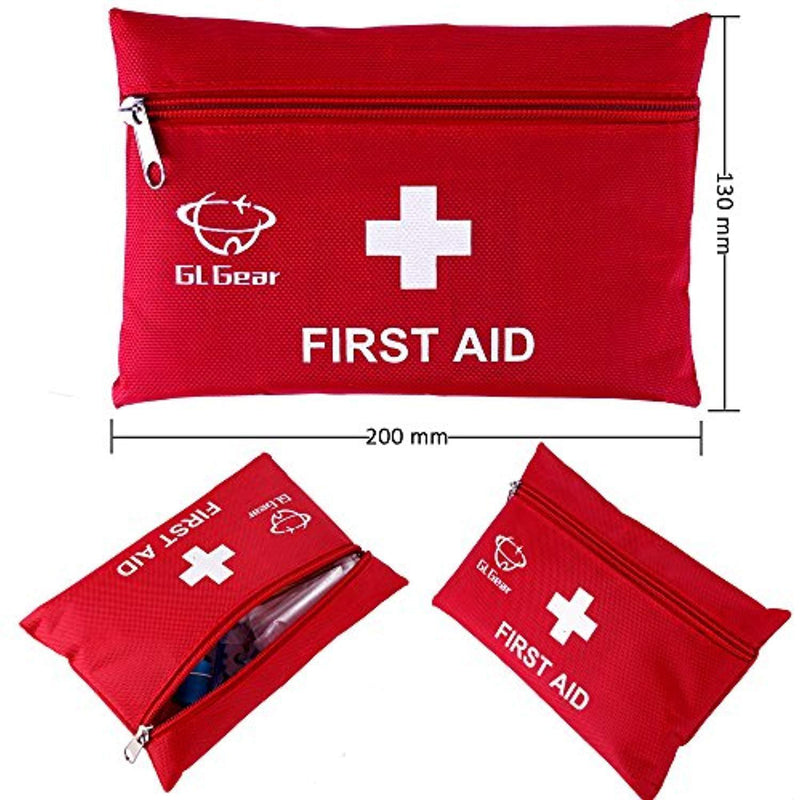 GL Gear Portable First Aid Kit Medical Survival Bag,Mini Emergency Bag for Car,Home,Picnic,Camping ,Travelling and Other Outdoor Activies(41pcs/Set),Complete home medical bag,Free Bonus Offered