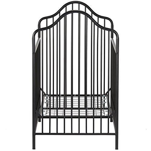 Little Seeds Rowan Valley Lanley Metal Crib and Changing Table Set, Black