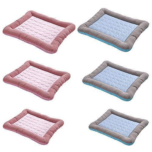 Volwco Pet Cooling Gel Pad, Pet Cooling Pad, Pet Self Cooling Mat,Cooling Gel Pet Bed for Dogs Puppy Pet Cats Sleeping & Reduce Joint Pain, Ideal for Indoor Home & Travel