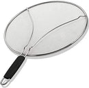 Grease Splatter Screen for Frying Pan 13" - Stops 99% of Hot Oil Splash - Protects Skin from Burns - Splatter Guard for Cooking - Iron Skillet Lid Keeps Kitchen Clean by Veracity & Verve