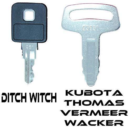 Construction Ignition Key Sets Tornado - Comes in Sets of 39, 42, 45, 52, 56, 60, for backhoes, Tools, case, cat, etc. See Product Description for More info. (60 Key Set)