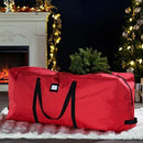 Premium Christmas Tree Storage Bag - Fits Up to 7.5 ft Tall Artificial Disassembled Trees, Durable Handles & Sleek Dual Zipper by ZOBER