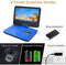 WONNIE 12.5 Inch Portable DVD Player with 4 Hour Rechargeable Battery,10.5" Swivel Screen, USB/SD Slot (BLUE)