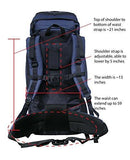 HBAG Discovery 80L 5400ci Internal Frame Camping Hiking Backpack