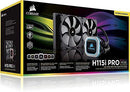 CORSAIR HYDRO Series H115i PRO RGB AIO Liquid CPU Cooler,280mm, Dual ML140 PWM Fans, Intel 115x/2066, AMD AM4