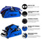 Elite Sports Boxing Gym Duffle Bag for MMA, BJJ, Jiu Jitsu Gear, Duffel Athletic Gym Backpack with Shoes Compartment