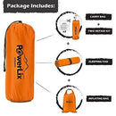 POWERLIX Sleeping Pad - Ultralight Inflatable Sleeping Mat, Ultimate for Camping, Backpacking, Hiking - Airpad, Inflating Bag, Carry Bag, Repair Kit - Compact & Lightweight Air Mattress