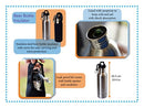 Stainless Steel Bottle - Best for Keeping Beverages Cold - Fits 12oz Bottles - Comes With Bottle Opener And Neoprene Carrying Case - Stainless Steel Bottle Insulator - Perfect Gift