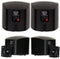 Acoustic Audio AA321B Mountable Indoor Speakers 400 Watts Black Bookshelf Pair