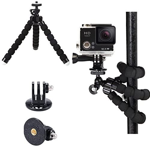 Black Pro Basic Common Outdoor Sports Kit for GoPro Hero 6 /GoPro Fusion/HERO 5/Session5/ 4 / 3+ / 3 / 2 / 1 SJ4000 /5000/ 6000 /AKASO/ APEMAN/ DBPOWER/ And Sony Sports DV and More by  MaxCo