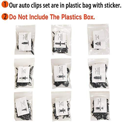 ROLINGER Auto Clips Car Vent Body Clips Retainer Push Kit - 421Pcs Car Panel Trim Plastic Fasteners Rivet Kits Universal for Ford GM Toyota Honda Chrysler ¡­