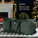 Premium Large Christmas Tree Storage Bag - Fits Up to 9 ft. Tall Artificial Disassembled Trees, Durable Handles & Sleek Dual Zipper by ZOBER