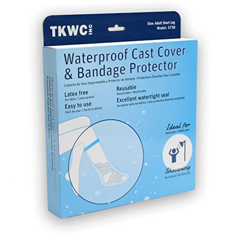 Water Proof Leg Cast Cover for Shower by TKWC Inc -