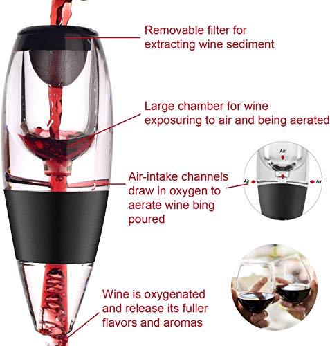 Wine Aerator Pourer And Decanter | Wine Aerator Pourer Spout | Wine Gifts | Chohey Premium Wine Aerating With Patented Design