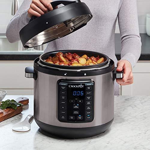 Crockpot 2100467 Express Easy Release | 6 Quart Slow, Pressure, Multi Cooker, 6QT, Stainless Steel