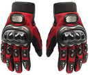 Tcbunny Pro-biker Motorbike Carbon Fiber Powersports Racing Gloves (Red, X-Large)