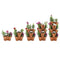 Houseables 5 Tier Planter, Stackable, 28" H x 12" W, Polypropylene, Terracotta, Vertical, Self-Watering, 5-Tiered Pots, Indoor/Outdoor Strawberry Garden Kit, for Flowers, Vegetables, Herbs, Gardening