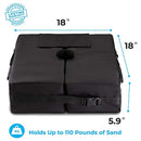 Rhino Square Umbrella Base Weights Side Slot Opening, 18" ~ Fits Any Offset, Cantilever & Any Outdoor Patio Umbrella Stand ~ Easy Set up (Black) by Rhino BaseMate