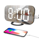 Adoric Digital Alarm Clock - 6.5" Easy Read LED Display, Easy Snooze Function, Dual USB Charger Port