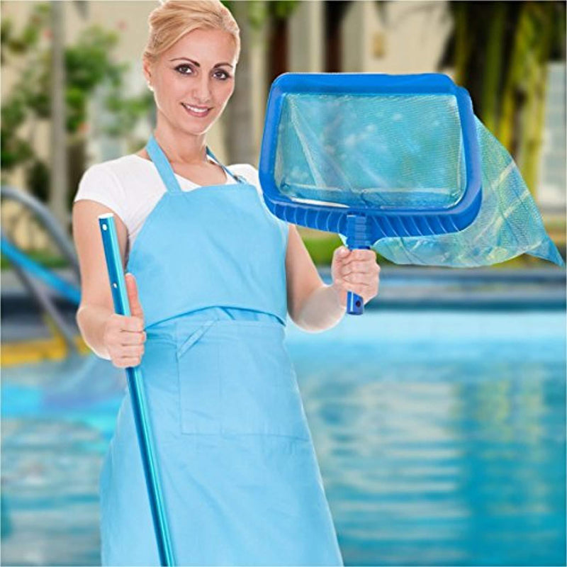 Stargoods Pool Skimmer Net, Heavy Duty Leaf Rake Cleaning Tool, Fine Mesh Net Bag Catcher