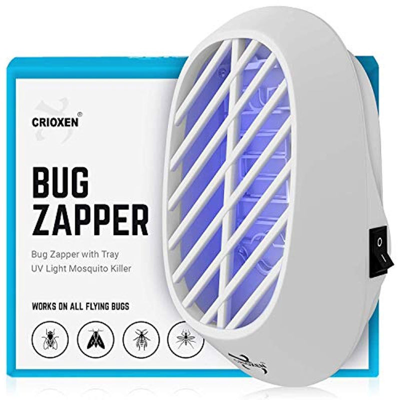 Crioxen - Upgraded Mosquito Killer UV Light - Indoor Mosquito Trap - Indoor Plug-in Bug Zapper - Electric Insect Repellent - Night Lamp Killing Mosquitoes Flies Small Flying Gnats