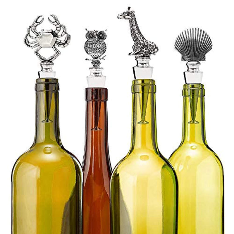 Homestia Wine Bottle Stopper Stainless Steel Shell Wine Stopper Reusable