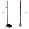 PUPTECK Pet Poop Tray and Rake - Long Handle Pooper Scooper - Clean Response Dog Waste Bin & Rake