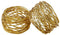 Godinger Gold Round Mesh Napkin Rings - Set of 12