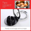 NPYPQ Egg Slicers, 3 in 1 Eggs Cutter Splitter and Chopper Heavy Duty 304 Stainless Steel Wire for Boiled Eggs - Dishwasher Safe