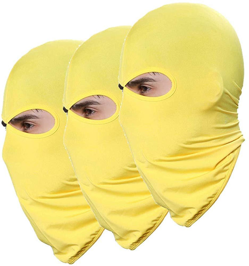 Pack of 3 Outdoor Sport Thin Ski Mask Fishing Hunting Hat Men Headgear Sun Balaclava Motorcycle Face Mask