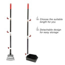 PUPTECK Pet Poop Tray and Rake - Long Handle Pooper Scooper - Clean Response Dog Waste Bin & Rake