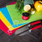 Emeril Lagasse Everyday 4-Piece Multi Colored Nonstick Cutting Board Mats | Crosshatched Grip Back