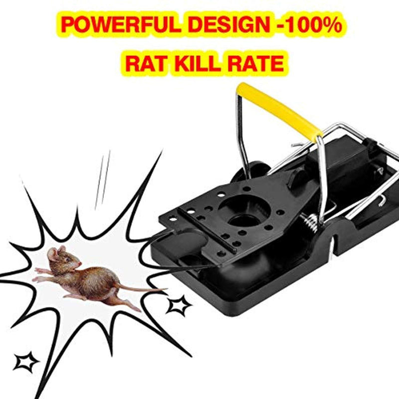 Authenzo Mouse Trap, Rats/Mice Trap That Work Humane Power Rodent Killer 100% Mouse Catcher [Quick & Effective & Sanitary] Safe for Families and Pet - 6 Pack
