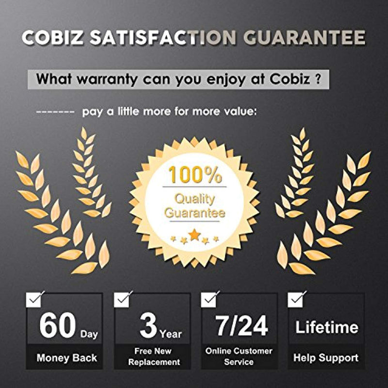 Hot Glue Gun, Cobiz Full Size (Not Mini) 60/100W Dual Power High Temp Heavy Duty Melt Glue Gun Kit with 10 Pcs Premium Glue Sticks(0.43'' x 8") for Arts & Crafts Use,Christmas Decoration/Gifts