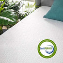 Zinus Memory Foam 12 Inch Green Tea Mattress, Twin, White