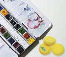 Penta Angel Art Paint Tray Palette 3Pcs 6 Well Plastic Rectangular Paint Tray for Kids Watercolor Painting (Square-3PCS)