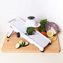 3Haus Adjustable White Professional Mandoline Slicer- Vegetable Slicer- Food Slicer- Julienne Cutter Mandolin Stainless Steel Plastic with Finger Guard - Best Christmas Gift Holiday Season Deal