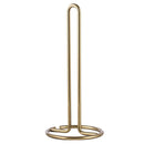 Paper Towel Holder Countertop, TY Storage Metal Standing Simply Tear Roll Holder, Fits Standard and Jumbo-Sized Rolls for Kitchen Countertop, Golden