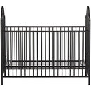 Little Seeds Rowan Valley Lanley Metal Crib and Changing Table Set, Black